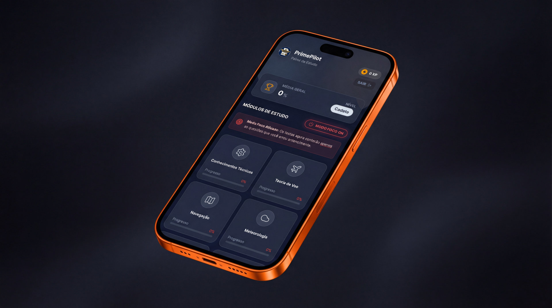 PrimePilot — Modo Foco